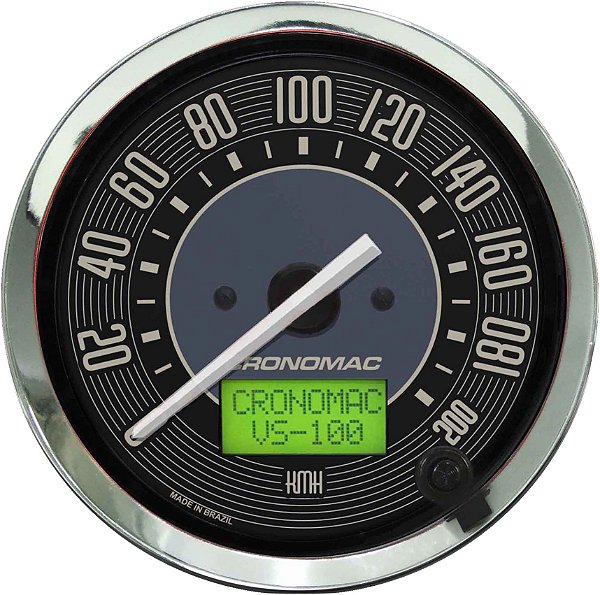 Velocímetro 200km/h ø100mm Eletrônico Fusca Bege| Cronomac