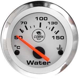 Termômetro Água ø52mm 12V com Sensor Cobra | Cronomac