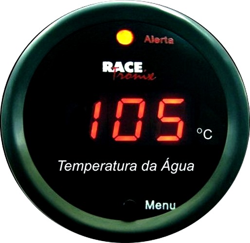 Medidor Temperatura da Água Digital 52mm Display Vermelho TH15 SEM Sensor