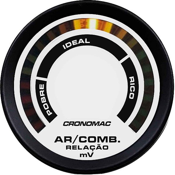 Hallmeter 52mm Faixa Street/Branco| Cronomac