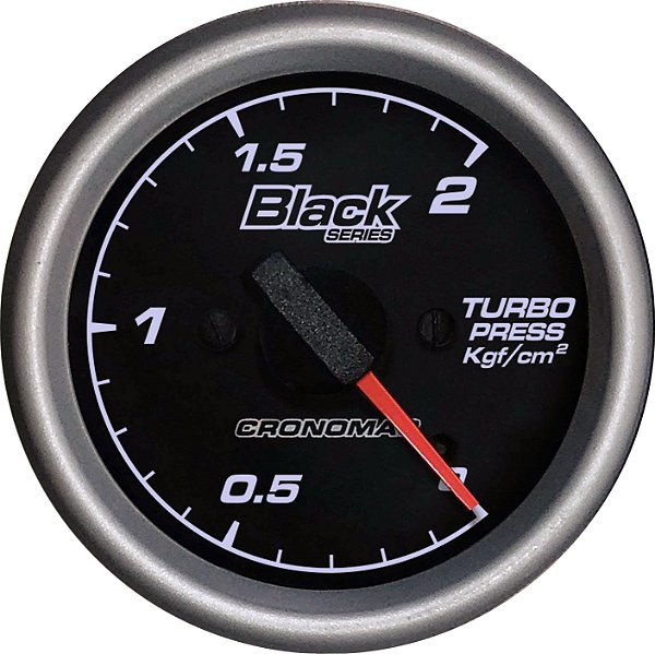 Manômetro Turbo 2KGF/CM² ø60mm Black Series | Cronomac