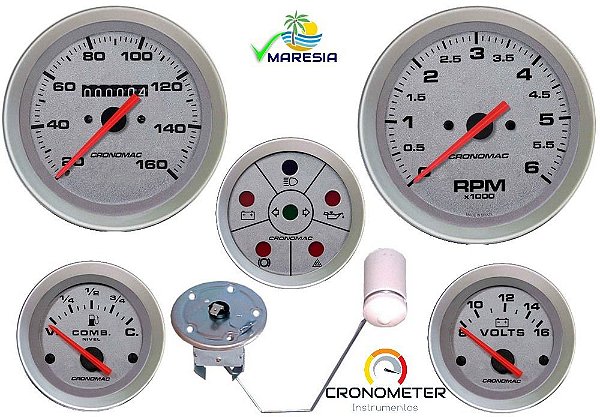 KIT 5 Instrumentos ø85mm/52mm Buggy Racing STD | Cronomac