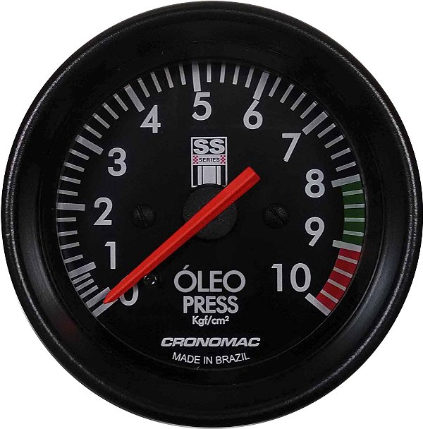 Manômetro Óleo 10KGF/CM² Mecânico ø60mm Opala SS Series | Cronomac