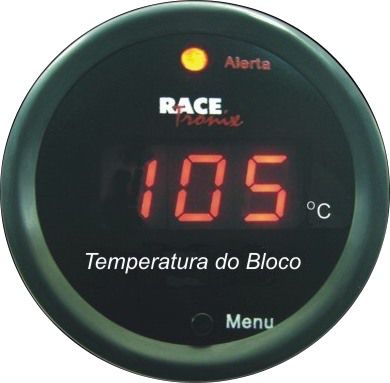 Medidor Temperatura da Água Digital 52mm Display Vermelho COM Sensor para Bloco TB10