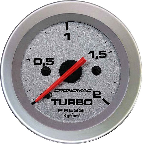 Manômetro Turbo 2KGF/CM² ø52mm Racing| Cronomac