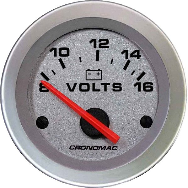 Voltímetro ø52mm 12 Volts Racing | Cronomac