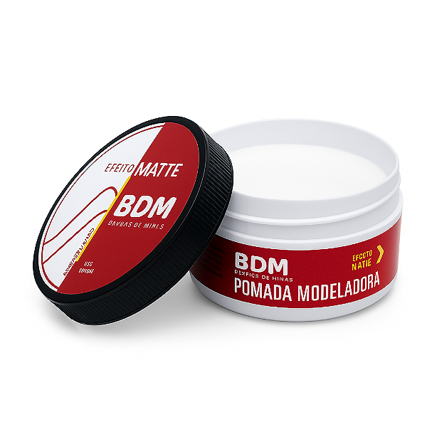 Pomada modeladora para cabelo Efeito Matte 80grs