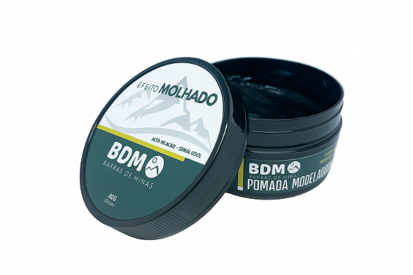 Pomada Modeladora para Cabelo com Efeito Brilho 80g – Pastinha de Cabelo com Fixação Suave