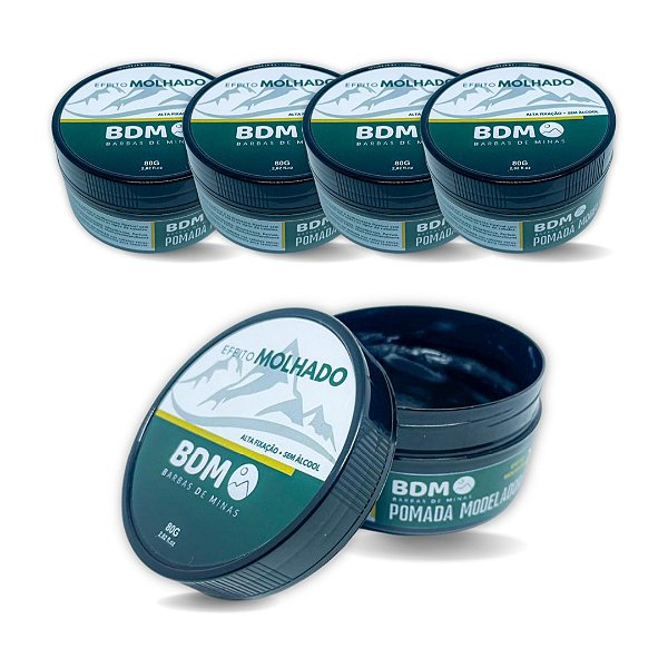 Kit 5 und Pomada modeladora para cabelo Efeito Brilho 80grs