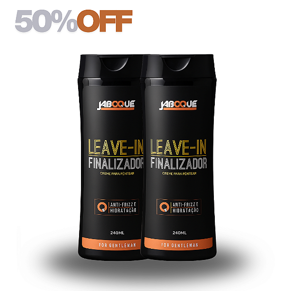 Kit 2 Leave-In Cabelo Jaboque 240ml – Anti-Frizz e Hidratação