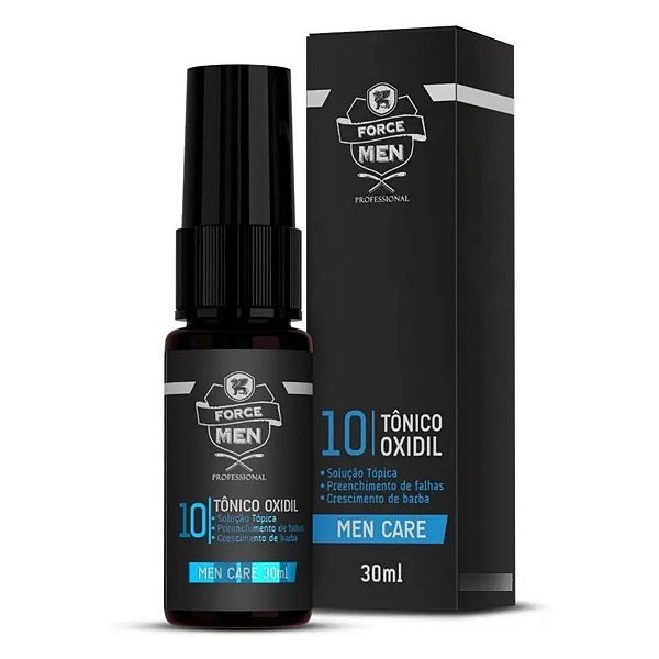 Tônico Oxidil Para Crescer Barba E Cabelo Force Men 30ml