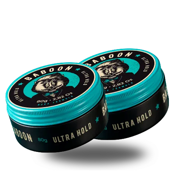 Pomada Baboon Ultra Hold Com Efeito Brilho Para Homem 80g
