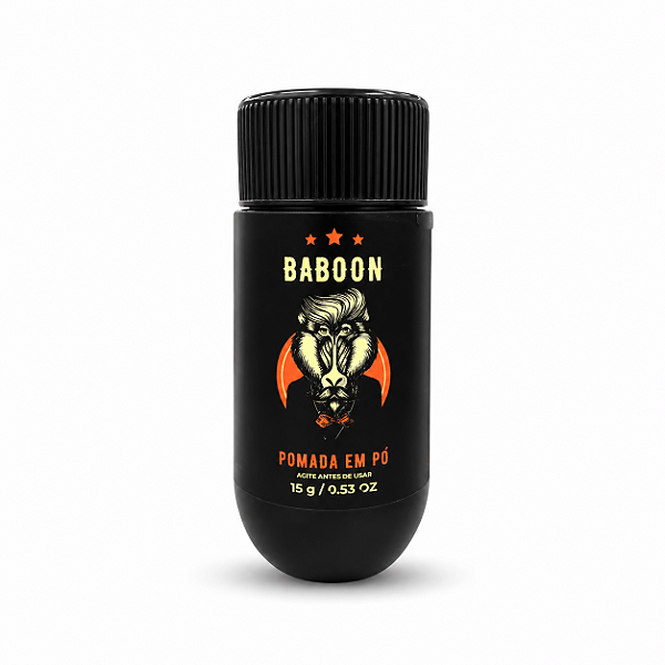 Pomada em Pó Baboon Para Cabelo Masculino Volume e Efeito Seco 15g