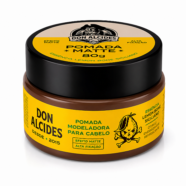 Cera Para Cabelo Masculino Don Alcides Lemon Bone Siciliano 80g Efeito Matte