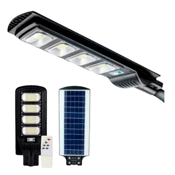 Luminária Pública de Poste Solar Led 200W Sensor com Controle Remoto