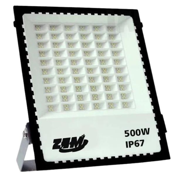 Refletor Para Campo Quadra 500w Ip67 Branco Frio - ZEM