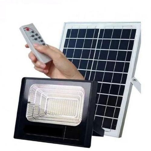 Refletor Solar 100W Holofote Ultra Led Com Controle Remoto