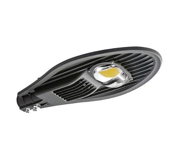 Luminária Pública Pétala Led 50W Poste De Rua Branco Frio