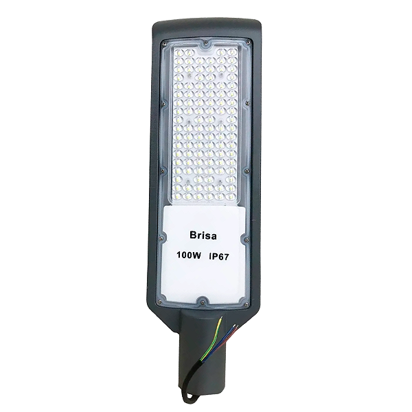 LUMINÁRIA PÚBLICA DE LED POSTE 100W BRANCO PRIO IP67 CINZA