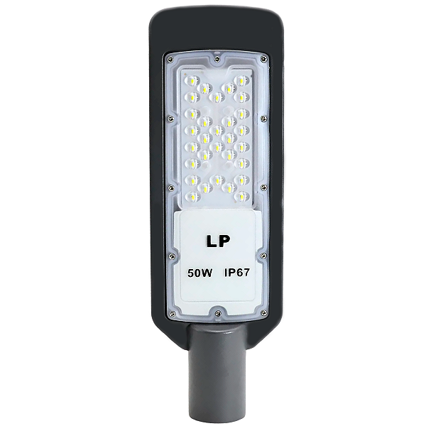 LUMINÁRIA PUBLICA DE LED 50W SMD COM DPS P/POSTE 6500K IP67