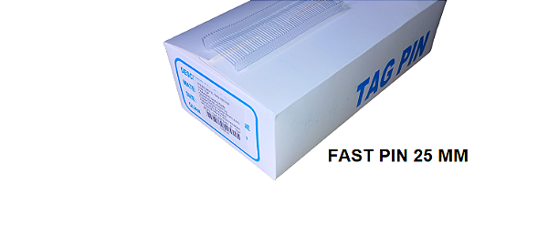 FAST PIN 25MM - POLIPROPILENO - D50K0014 - CAIXA 5 MILHEIROS - REF 655
