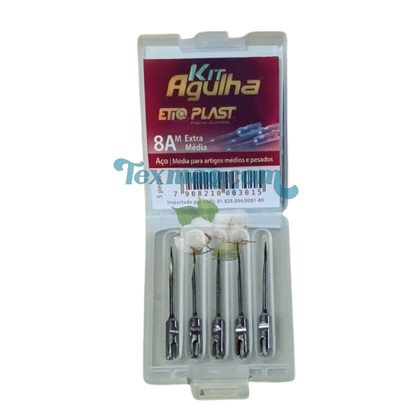 AGULHA 8AM - AÇO FINE MEDIA ESPECIAL - KIT 5 PEÇAS - REF229