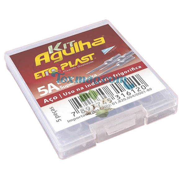AGULHA 5A - EXTRA AÇO PARA APLICADORES TAG FIX PLUS S.H. HIGIENICO - KIT 5 PEÇAS - REF23