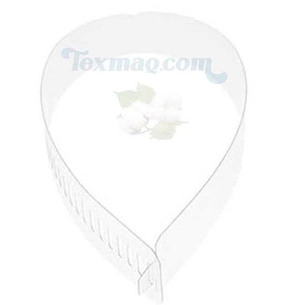 CAMISA SOCIAL SUPORTE COLARINHO EM PVC PARA CAMISARIA 100 PEÇAS - 50 CM X 3,5 CM - REF 765