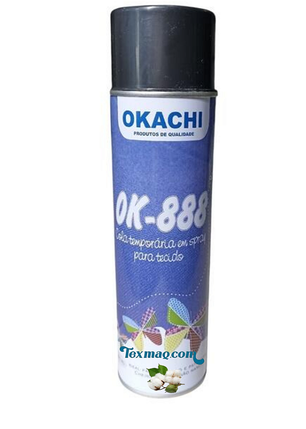 COLA TEMPORARIA EM SPRAY PARA TECIDO OKACHI OK-888 - REF 736