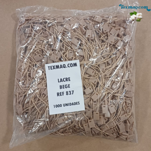 LACRE DE AUTENTICIDADE PARA TAG - FIXAÇÃO PARA ETIQUETAS - BEGE - PACOTE 1000 UNIDADES - REF 837
