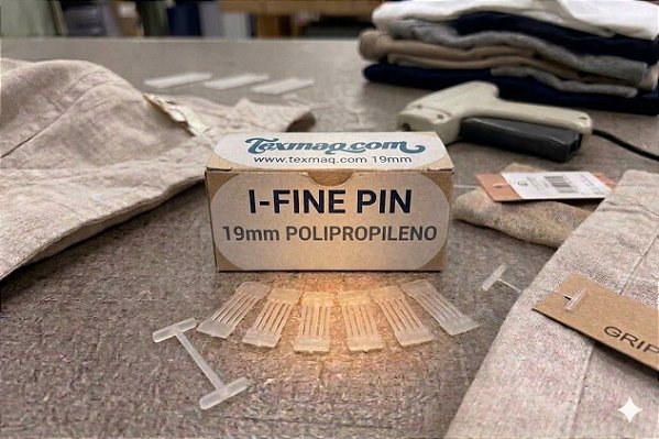 PINO FINE PIN POLIPROPILENO 19MM - EMBALAGEM 10 MIL PINOS - REF 149