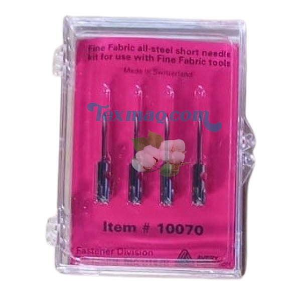 AGULHA 10070 - FINE AÇO AVERY DENNISON - PARA APLICADOR DE TAG FINE PIN - KIT 4 PEÇAS - REF 220