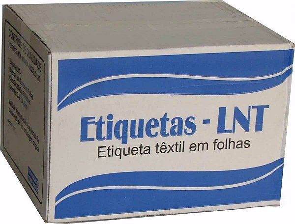 ETIQUETA DE COMPOSIÇÃO LNT2 - 25MM X 54MM - PREÇO POR MILHEIRO