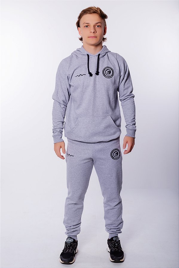 CONJUNTO DE MOLETOM CINZA FC CASCAVEL 2024