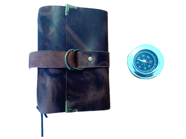 Caderno de Couro com Fivela A6