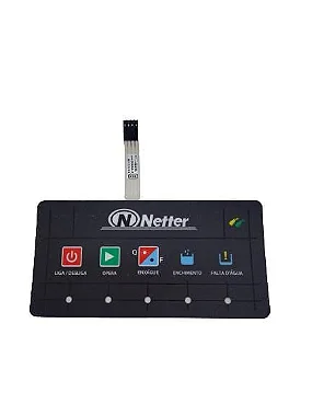 Membrana Teclado Etiqueta do Painel Lava louças SMD Linha NT com Enxague (Netter)
