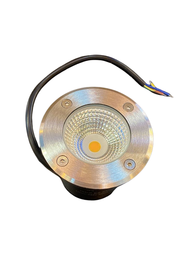 Embutido de solo LED Felis 7w 3000k (luz amarela) - bivolt cromado - ES-6912 - Astraled