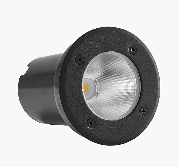 Embutido de solo 5W 3000K (luz amarela) bivolt preto -  3.650.6704 - Pix