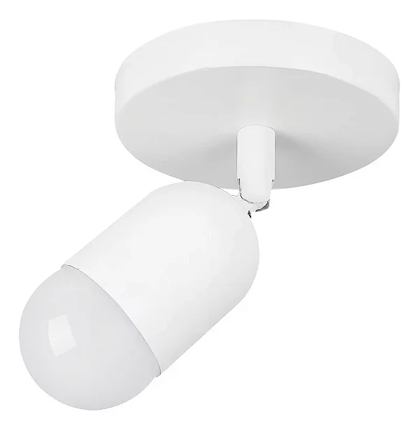 Luminária aplique de teto Avant Spot Elegance 200º estrutura cor branco e luz 6500k