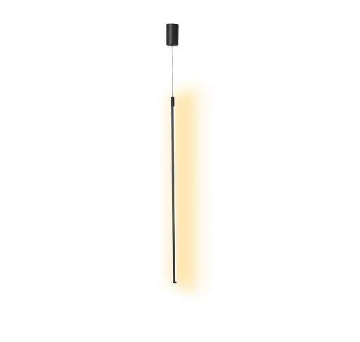 Pendente Moderno Preto 60cm Led 12W 3200K Bivolt