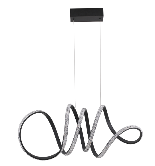 Pendente LED Lire cristal 58W