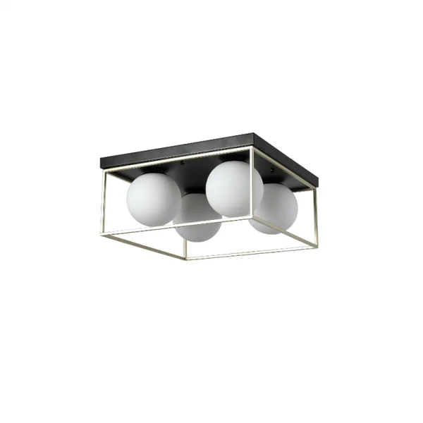 PLAFON DE SOBREPOR CUBO GLOBO QUADRADO