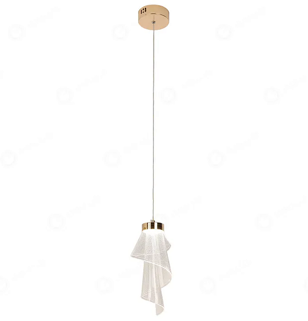 Pendente LED Veu  bivolt 3000/4000/6000K (luz com 3 cores)