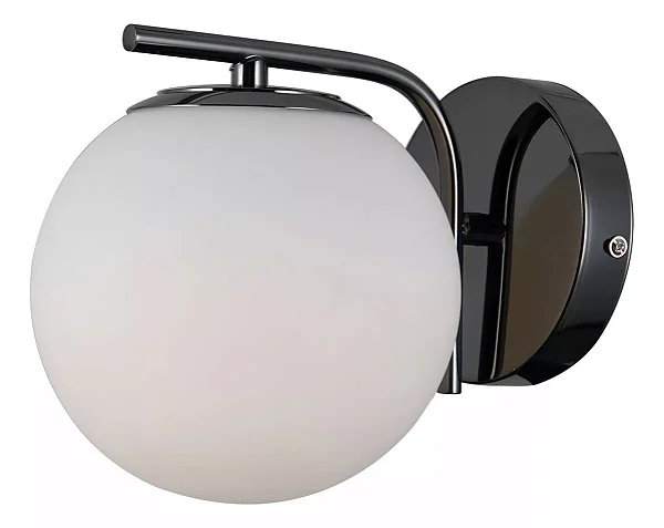 ARANDELA PETIT POA P/ 1XE27 CROMO NEGRO/BRANCO-