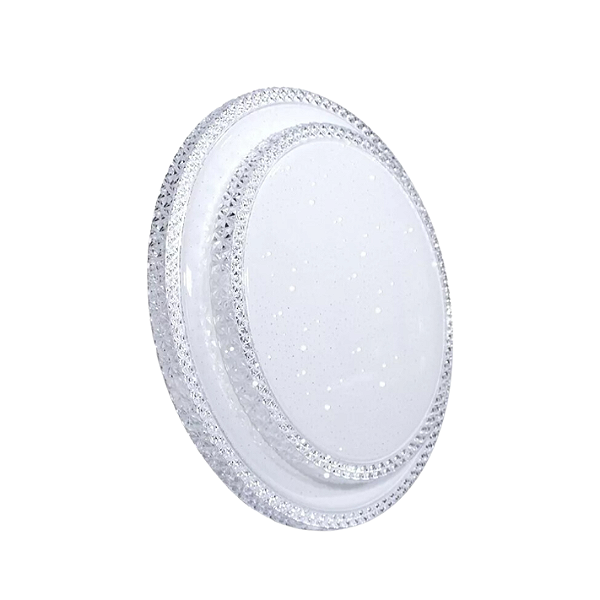 Plafon LED Ceu Estrelado redondo bivolt 40cm 3000/4000/6000K (3 cores)
