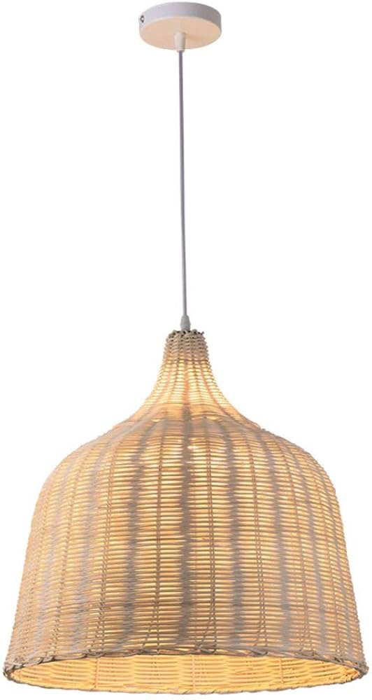 PENDENTE CONE LARGO BAMBU P/1XE27