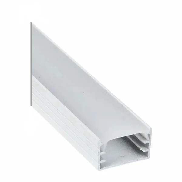 Perfil LED Sobrepor Slim Branco 14,2x8,5mm 2 Metros - (NÃO ACOMPANHA FITA DE LED)