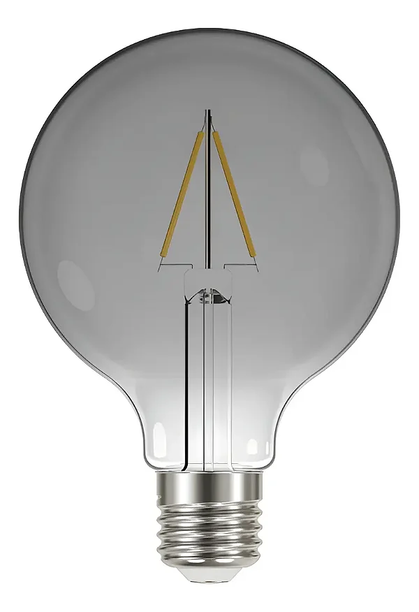 Lâmpada Filamento LED G95 E27 4W 2200K Fumê