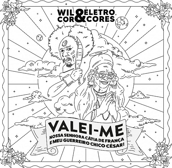Vinil CP 7 Wil Cor & Eletrocores - Valei-me Nossa Senhora Cátia de França e Meu Guerreiro Chico César