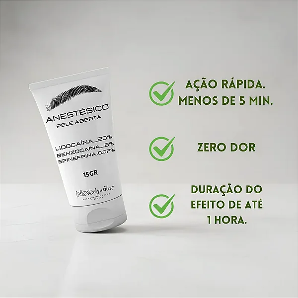 Anestésico para Micropigmentação de Sobrancelha 15gr